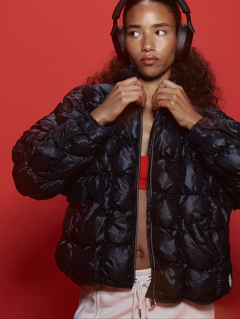 NWOT Pippa Scrunchy Glossy Packable Puffer Jacket - Small